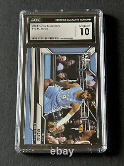 2024 Panini Instant NIL 12 RJ Davis UNC Tarheels de Caroline du Nord PR 67 SP CGC 10