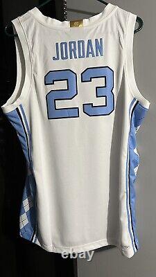 #23 Michael Jordan Youth/men's Unc Tar-heels White/blue/black Stitched Jersey