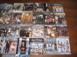 35 1985-2019 Unc Caroline Du Nord Tar Heels Basketball Médias Guides Incredible Lot
