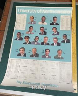 Affiches d'équipe vintage de basketball des Tarheels de l'UNC