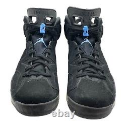 Air Jordan 6 Retro Tar Heels UNC Bleu Noir (384664-006) Taille 12 pour Homme, d'occasion.