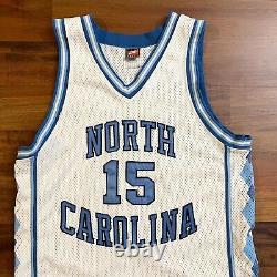 Authentique Nike Unc North Carolina Tar Talons Vince Carter College Jersey Sz 44