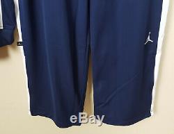 Bleu Marine Rare Nike Jordan Unc Tarheels Basketball Veste De Costume + Pantalons (grand)