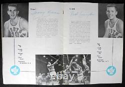 Brochure des Champions nationaux de basketball des Tar Heels de l'UNC en 1956-57
