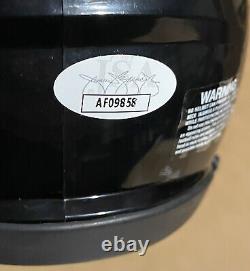 CASQUE MINI SIGNÉ DE MACK BROWN DES TAR HEELS DE UNC AVEC CERTIFICAT D'AUTHENTICITÉ JSA
