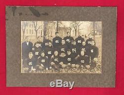 Cabinet De L'équipe De Football De 1910 Univ Of North Carolina Tarheels Photo Antique Unc Old