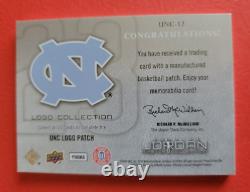 Carte à patch Michael Jordan North Carolina Logo fabriqué Unc-12 Maillot #23