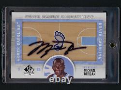 Carte autographiée Michael Jordan UD SP Authentic Home Court Signatures 2013 des Tar Heels