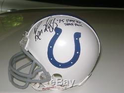 Casque Signé Ken Huff Baltimore Colts NFL Unc Roues De La Caroline Du Nord