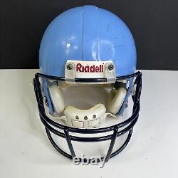 Casque de football Riddell VSR4 grand format bleu (UNC Tar Heels) fin des années 90