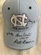 Casquette SignÉe Unc North Carolina Tar Heels 1957 Rosenbluth Lotz +++ Bas Beckett Loa