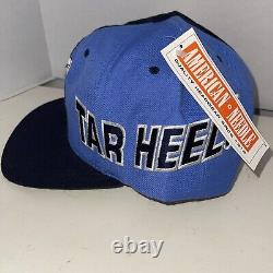 Casquette Vintage NWT des Tar Heels de Caroline du Nord, American Needle Snapback UNC MM39