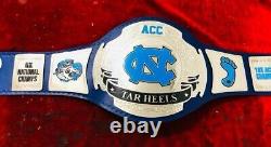 Ceinture de championnat héritage NCAA Tar Heels de Caroline du Nord taille adulte 2mm zinc