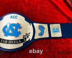 Ceinture de championnat héritage NCAA Tar Heels de Caroline du Nord taille adulte 2mm zinc