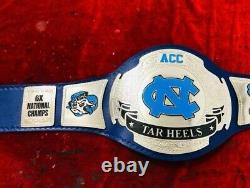 Ceinture de championnat héritage NCAA Tar Heels de Caroline du Nord taille adulte 2mm zinc