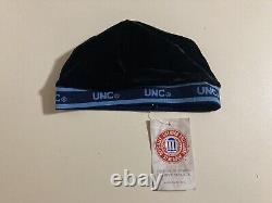 Chapeau vintage rare des Tar Heels de Caroline UNC des années 90 avec logo de crâne et vague - Neuf, officiel, Corée