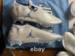 Chaussures à crampons Jordan UNC Tarheels Vapor Edge 360 Pro émises, taille 11,2-12,5,14