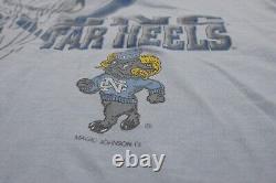Chemise Tar Heels vintage en taille L de Magic Johnson T's UNC North Carolina Basketball