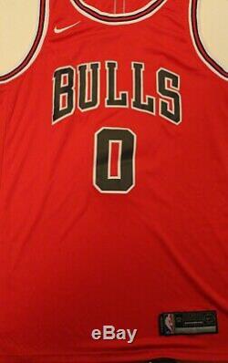 Coby Blanc Signé Basketball Chicago Bulls Jersey Taille XL 52 Withcoa Unc Tar Heels