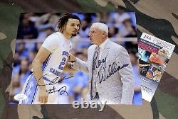Cole Anthony & Roy Williams Jsa Signé 8x10 Photo Unc Tarheels Basketball Auto