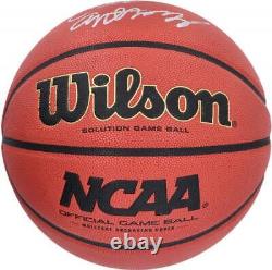 Cole Anthony UNC Tar Heels Autographed NCAA Game Basketball translates to:
'Ballon de jeu NCAA autographié de Cole Anthony des Tar Heels de l'UNC'