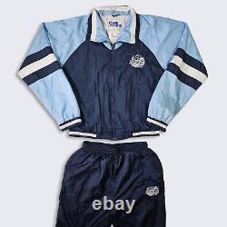 Costume de piste vintage des Tar Heels de la Caroline du Nord des années 90 de la marque Chalk Line de l'université de l'UNC