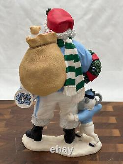 Danbury Mint UNC North Carolina Tar Heels Santa Ram Mascot Christmas NCAA 9<br/><br/> Traduction en français : <br/>Danbury Mint UNC North Carolina Tar Heels Santa Ram Mascot Noël NCAA 9