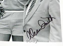 Dean Smith Autographié 11x14 Photo Unc Tar Heels Michael Jordan Beckett V62639