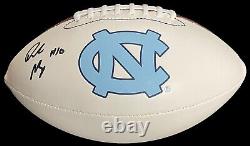 Drake Maye a signé UNC North Carolina Tar Heels Football Beckett Witness Coa