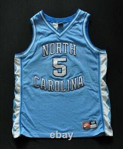 Ed Cota #5 Unc Tar Heels North Carolina Nike Blue Men Cousu Homme Authentic 48 XL