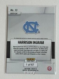 Ensemble d'équipe Panini 2024 RJ DAVIS de l'Université de Caroline du Nord UNC Tarheels 2023