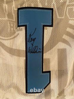 Entraîneur Roy Williams Signé / Autographié Unc Tar Heels Custom Basketball Jersey
