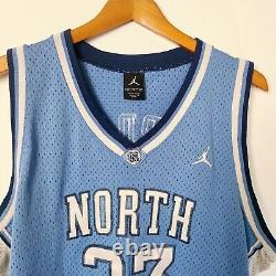 Équipe vintage des années 2000 Nike Elite Michael Jordan #23 Maillot UNC North Carolina Bleu XL