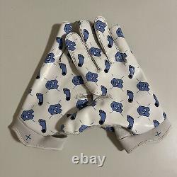 Gants de football Nike Jordan UNC Tarheels Superbad 6.0 de taille XL émis par l'équipe