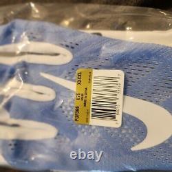 Gants de football Nike Vapor Knit UNC Tar Heels PE pour hommes, taille 4XL, neufs.