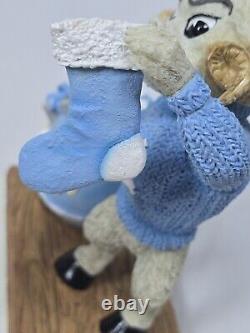 HTF Vtg UNC Université de Caroline du Nord Tar Heels Ramses Mascotte Support de Bas