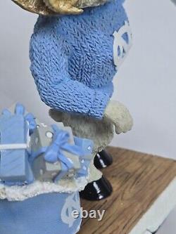 HTF Vtg UNC Université de Caroline du Nord Tar Heels Ramses Mascotte Support de Bas