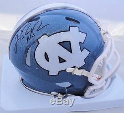 Hakeem Nicks Mini Casque Jsa Signé Unc En Caroline Du Nord