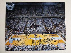 Hansbrough +11 Photo dédicacée équipe 8x10 UNC Tar Heel Basketball 2009 Champions COA