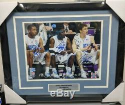 Hansbrough Lawson Ellington Unc Tar Heels 11x14 Photo Encadrée Signé Autograph