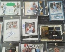 Heels Unc Tar Basketball Autograph / Rc / Jersey 55 Carte Lot