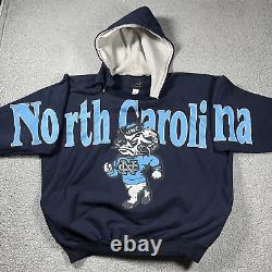 Hoodie North Carolina Tar Heels Homme XL Sweatshirt Rameses Vintage RARE