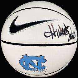 Hubert Davis A Signé Nike North Carolina Tar Heels Logo Basketball Psa/dna Unc