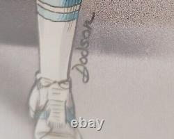 Impression de basket-ball Dodson de Caroline du Nord vintage 1982 Jordan Dean Smith UNC 11x14