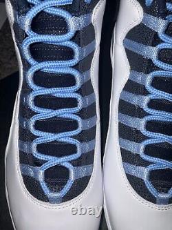Jordan 10 Superbad UNC Tar Heels Player Exclusive DC1136-144 Taille 10.5 Pas de Couvercle