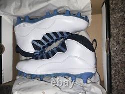 Jordan 10 Superbad UNC Tar Heels Player Exclusive DC1136-144 Taille 10.5 Pas de Couvercle