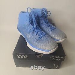 Jordan 31 UNC PE taille 12,5 pour hommes Édition Joueurs Bleu Carolina Tar Heels Nouveau