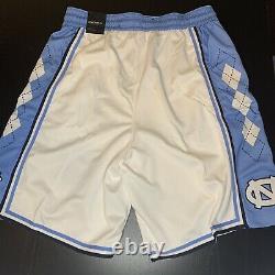 Jordan Unc Tarheels Basketball Shorts Mens Size XL White Blue Cd3170-100 Nouveau