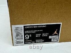 Joueur exclusif des Tar Heels de l'UNC Jordan Air Max 200 pour hommes 9.5 NOBOXLID CZ4947-144