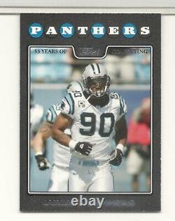 Julius Peppers 2002 Bowman Rookie Card Ssp Gold Carte Parallèle 22/50 Panthers